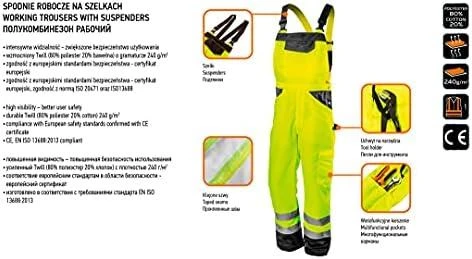 Ogrodniczki Geltoni apsauginiai kombinezonai, S dydis
