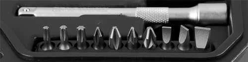 Neo Tools Rinkinys 1/4", 3/8", 46 vnt. CrV praleidžiamųjų galvučių rinkinys