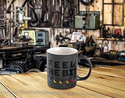 Neo Puodelis su nadrukiem FEEL THE BIT, 330ml