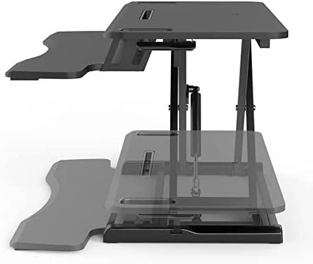 Laikiklis „NEOMOUNTS BY NEWSTAR WORKSTATION“ – SĖDIMO-STOVIMO DARBO VIETA (AUKŠČIO REGULIAVIMAS: 11–51 CM)