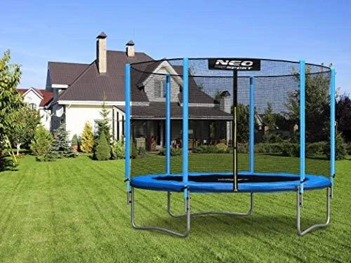 6 pėdų / 183 cm sodo batutas su lauko tinkleliu ir Neo-Sport kopėčiomis