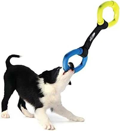 Hagen NERF - Nerf Dog dviejų žiedų dirželis vilkimui - vidutinio ilgio - 33 cm