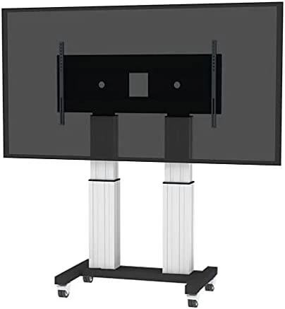 Laikiklis „Neomounts NEWSTAR“ motorizuotas mobilus grindų stovas - VESA 300x200 iki 1200x600 70-120" Sidabrinis