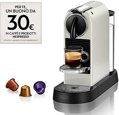 Kavos aparatas Delonghi Nespresso EN167.W Slėgis 19 bar, kapsulinis kavos virimo aparatas, 1260 W, Baltas