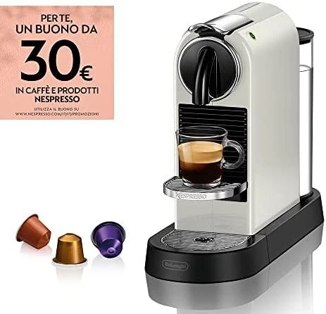 Kavos aparatas Delonghi Nespresso EN167.W Slėgis 19 bar, kapsulinis kavos virimo aparatas, 1260 W, Baltas