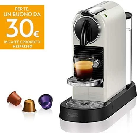 Kavos aparatas Delonghi Nespresso EN167.W Slėgis 19 bar, kapsulinis kavos virimo aparatas, 1260 W, Baltas