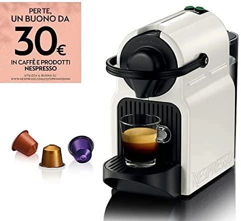 Kavos aparatas Krups XN1001 Inissia Nespresso Slėgis 19 bar, kapsulinis kavos virimo aparatas, 1260 W, Baltas