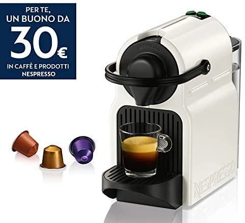 Kavos aparatas Krups XN1001 Inissia Nespresso Slėgis 19 bar, kapsulinis kavos virimo aparatas, 1260 W, Baltas
