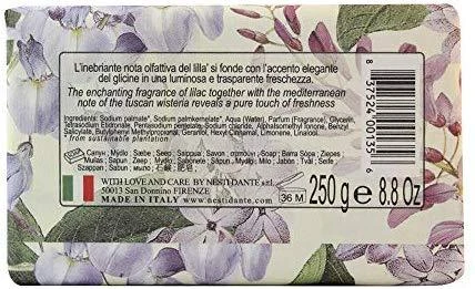NESTI DANTE ROMANTICA TUSCAN WISTERIA & LILAC muilas, 250 g
