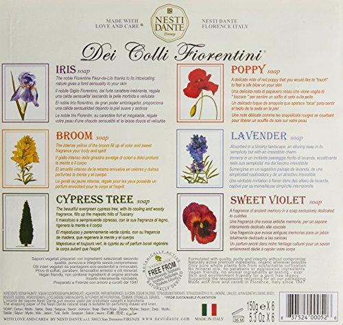 Set Nesti Dante Dei Colli Fiorentini Soap Bar, 6 vnt., 150 g