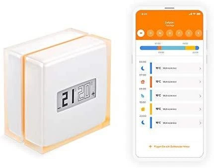 Netatmo NTH01 - Oranžinis,Baltas - LCD - AAA - 1 year(s) - 0 - 50 °C - 0.5 °C