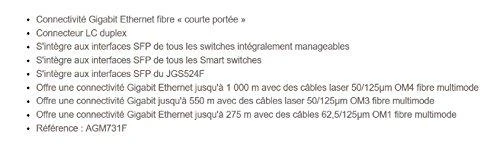 Netgear ProSafe GBIC Module 1000BASE-SX Fiber SFP tinklo siųstuvų-imtuvų modulis 65 nm