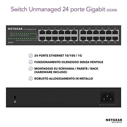 Šakotuvas NETGEAR 24PT GE nevaldomas jungiklis