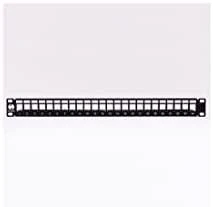 NETRACK 104-20 patch panel Keystone 19 colių 24 jungtys UTP su lentyna