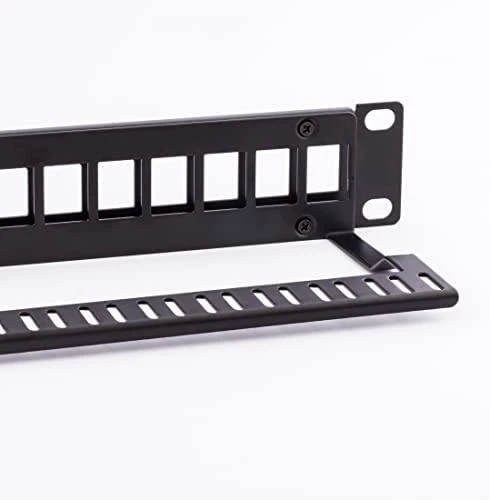 NETRACK 104-20 patch panel Keystone 19 colių 24 jungtys UTP su lentyna