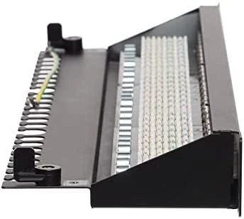 NETRACK 104-19 patch panel 19inch 24-jungtys kat. 6A FTP su lentyna