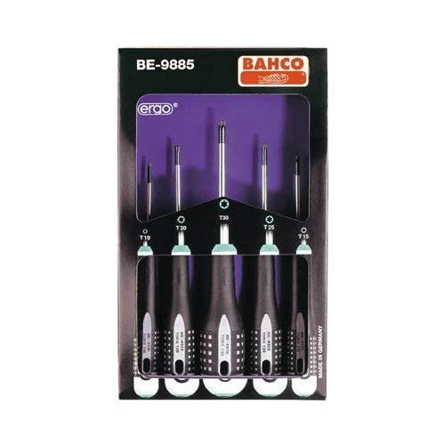 Bahco Atsuktuvų rinkinys ERGO™ 5 vnt - T10/T15/T20/T25/T30