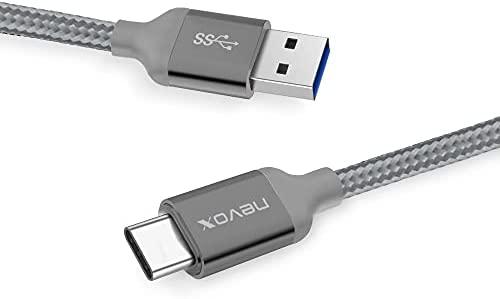 Kabelis USB Nevox USB-A - USB-C 1 m Pilka (1457)