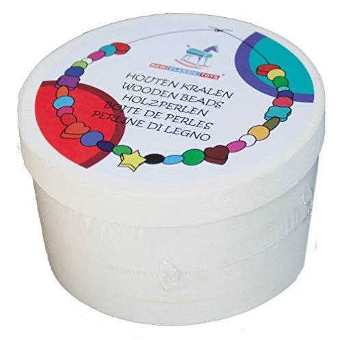 Viga New Classic Toys Įvairiaspalvių karoliukų rinkinys
