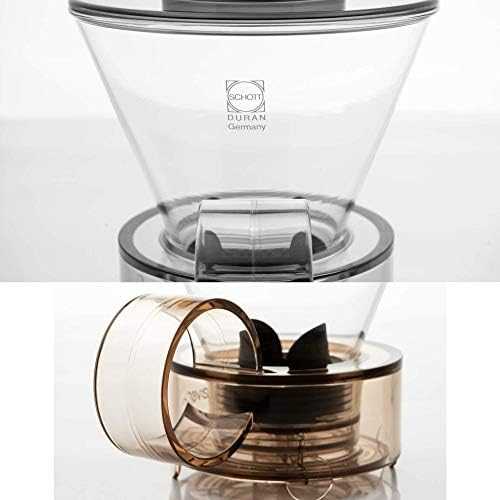 Clever Dripper - Stiklas 500ml Permatomas pilkas