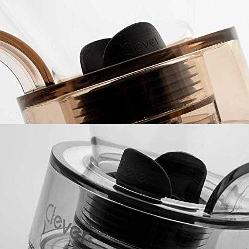 Clever Dripper - Stiklas 500ml Permatomas pilkas