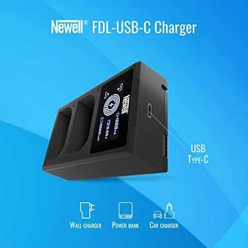 Newell FDL-USB-C dviejų kanalų įkroviklis, skirtas LP-E6