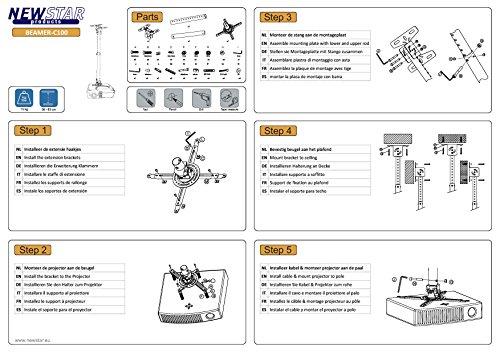 Neomounts NewStar Lubinis laikiklis projektoriui mount solution (height from 58 - 83 cm)