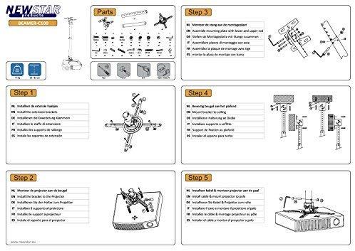 Neomounts NewStar Lubinis laikiklis projektoriui mount solution (height from 58 - 83 cm)