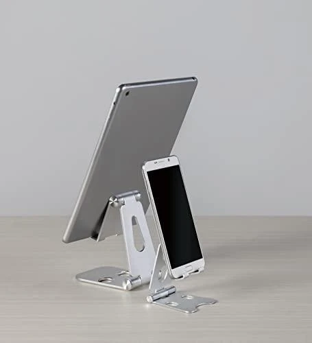 „Neomounts NEWSTAR“ telefono stalinis stovas (tinka telefonams iki 6,5 colio), Sidabrinis