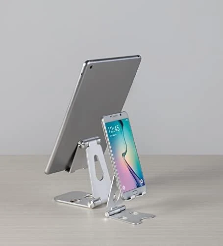 „Neomounts NEWSTAR“ telefono stalinis stovas (tinka telefonams iki 6,5 colio), Sidabrinis