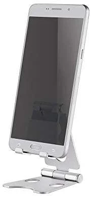 „Neomounts NEWSTAR“ telefono stalinis stovas (tinka telefonams iki 6,5 colio), Sidabrinis