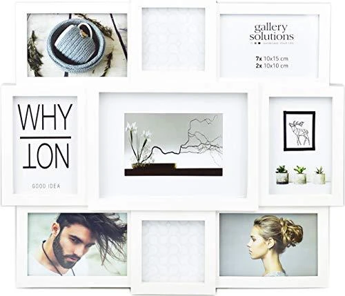 Nuotraukų rėmelis Nielsen Design Nielsen Why Not Collage baltas Resin Gallery 8999333