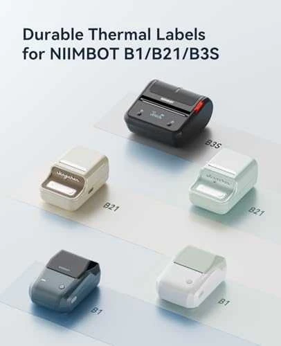 Niimbot etiketės ER 40x30mm 230vnt Permatomos B21, B21S, B3S, B1