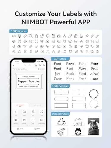 Niimbot etiketės ER 40x30mm 230vnt Permatomos B21, B21S, B3S, B1
