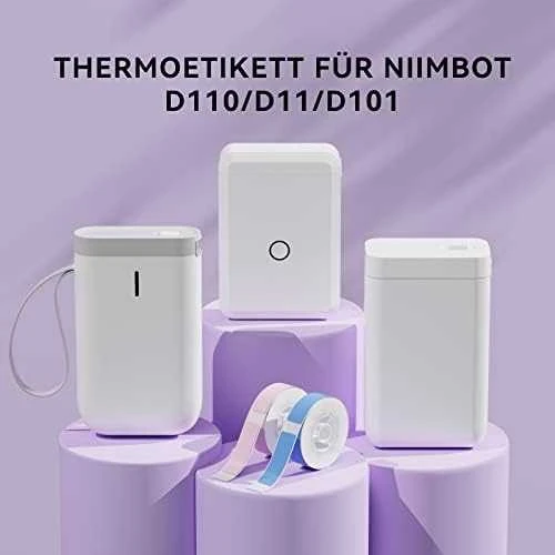 Šiluminės etiketės Niimbot lipdukai T 15x30mm 210 vnt (balta)