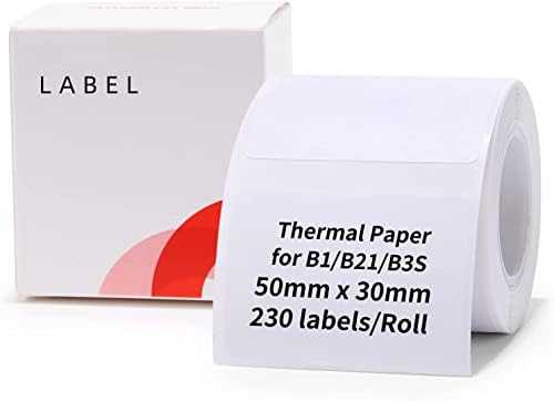Niimbot R50*30-230 Baltas termo etiketės