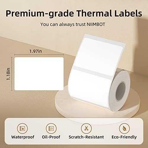 Niimbot R50*30-230 Baltas termo etiketės