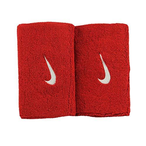 Riešinės sportui plačios Nike Swoosh raudonos 2vnt. NNN05601