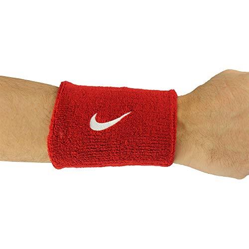 Riešinės sportui plačios Nike Swoosh raudonos 2vnt. NNN05601
