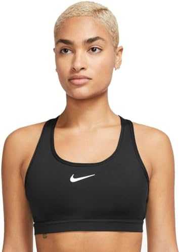 Sportinė liemenėlė Nike Swoosh Nesium Support juoda DX6821 010 (S)