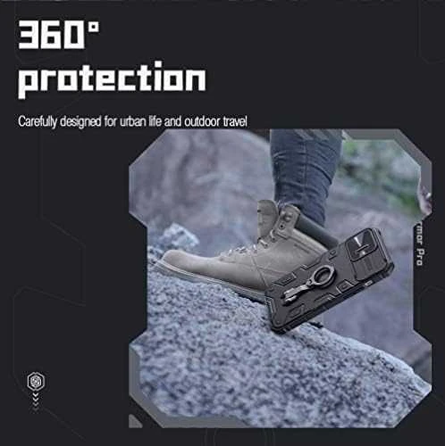Nillkin CamShield Armor Pro dėklas, skirtas iPhone 14 Pro Max (juodas)