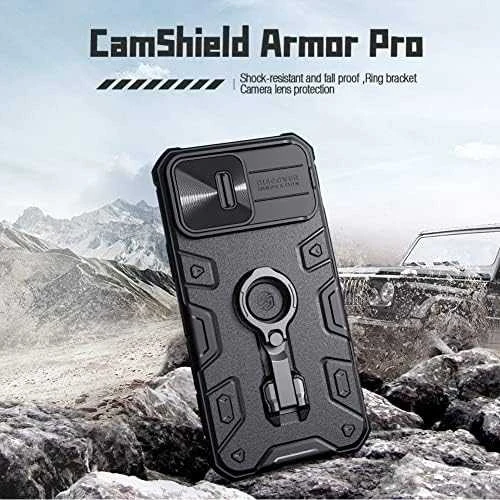 Nillkin CamShield Armor Pro dėklas, skirtas iPhone 14 Pro Max (juodas)