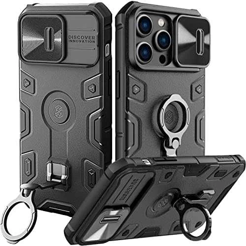 Nillkin CamShield Armor Pro dėklas, skirtas iPhone 14 Pro Max (juodas)