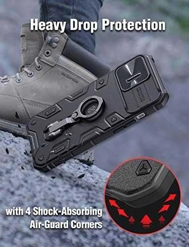 Nillkin CamShield Armor Pro dėklas, skirtas iPhone 14 Pro Max (juodas)