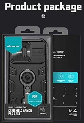Nillkin CamShield Armor Pro dėklas, skirtas iPhone 14 Pro Max (juodas)