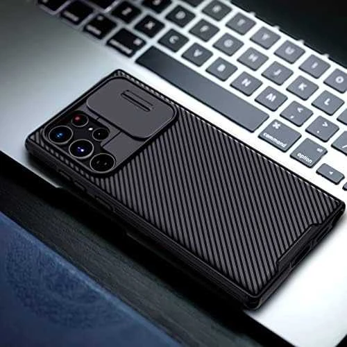 Dėklas Nillkin CamShield Pro skirtas SAMSUNG S22 ULTRA - juodas