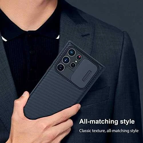 Dėklas Nillkin CamShield Pro skirtas SAMSUNG S22 ULTRA - juodas