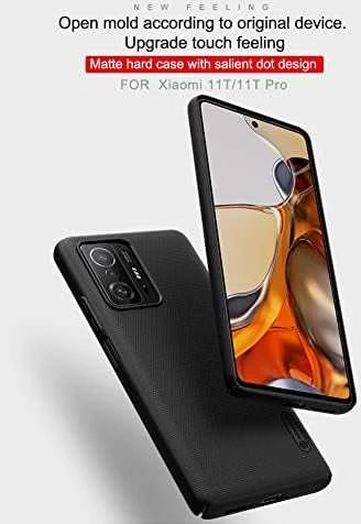 Nillkin Super Frosted Shield dėklas, skirtas Xiaomi 11T/11T Pro (juodas)