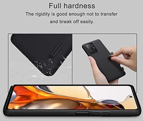 Nillkin Super Frosted Shield dėklas, skirtas Xiaomi 11T/11T Pro (juodas)