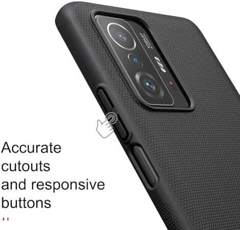 Nillkin Super Frosted Shield dėklas, skirtas Xiaomi 11T/11T Pro (juodas)